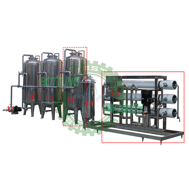 6000 Liter Per Jam FRP 8040 Membran Perumahan Mesin Pemurni Air